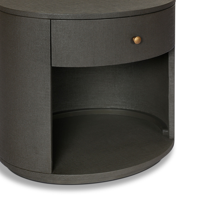 Amelia Oval One Drawer Nightstand by Four Hands