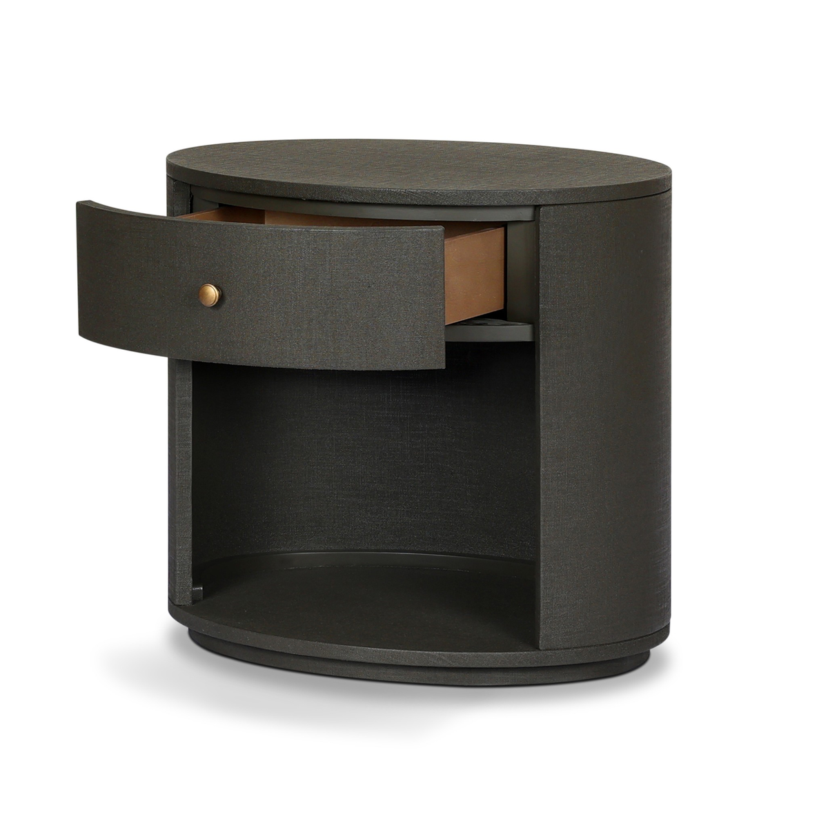 Amelia Oval One Drawer Nightstand by Four Hands