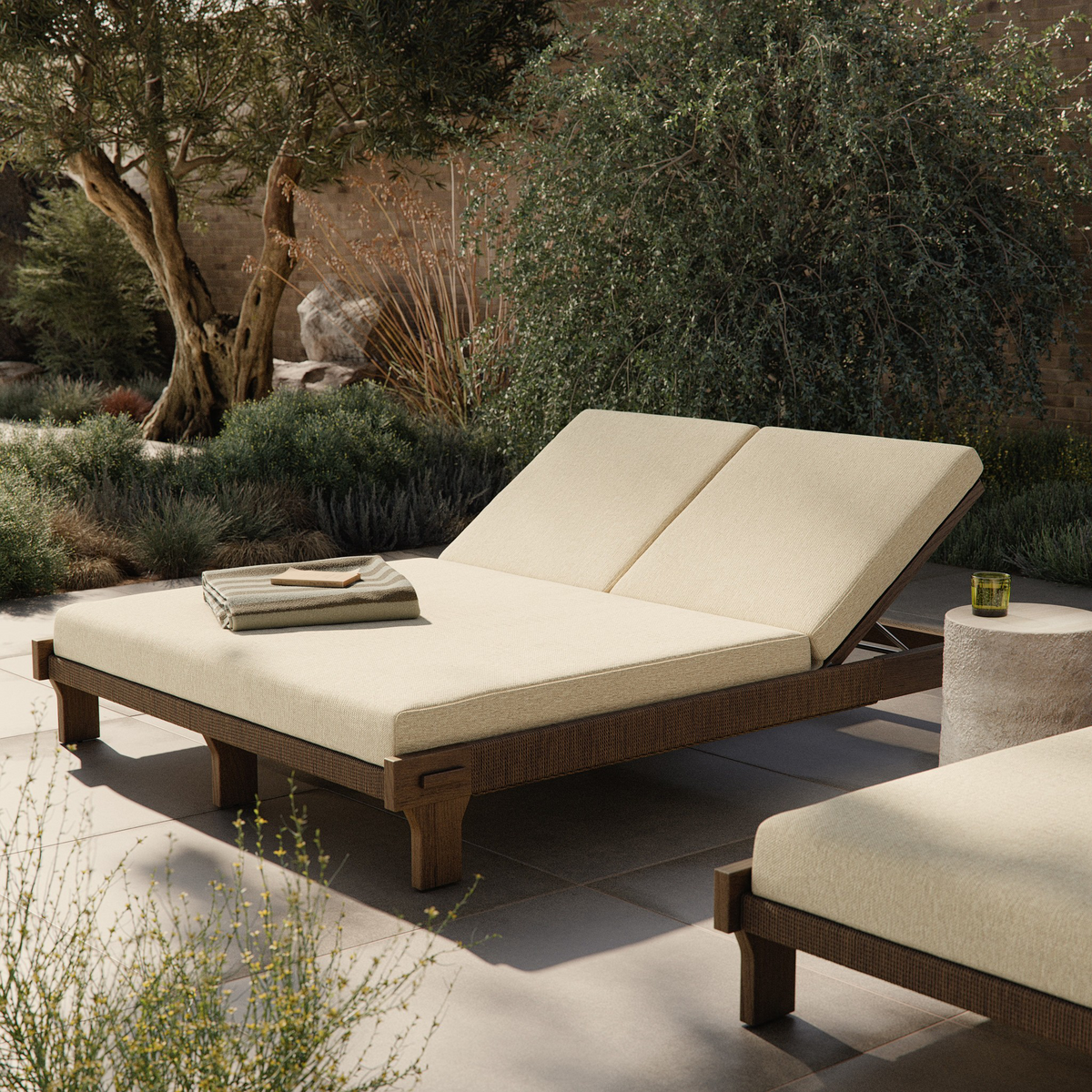 Moxie Outdoor Double Chaise by Four Hands