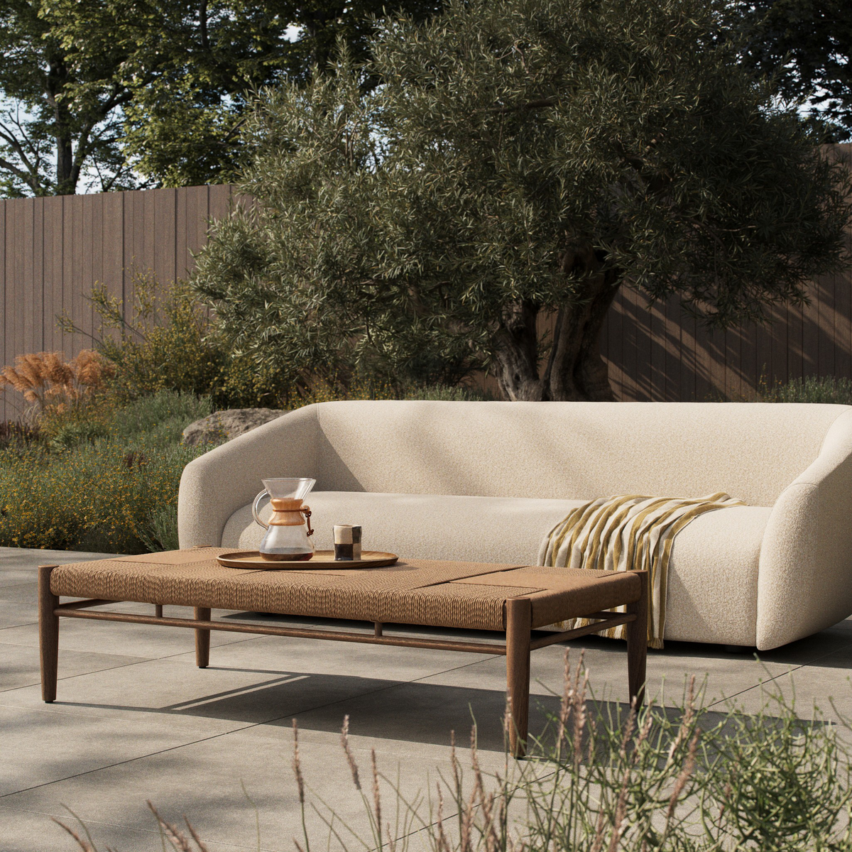 Rothler Outdoor Coffee Table by Four Hands