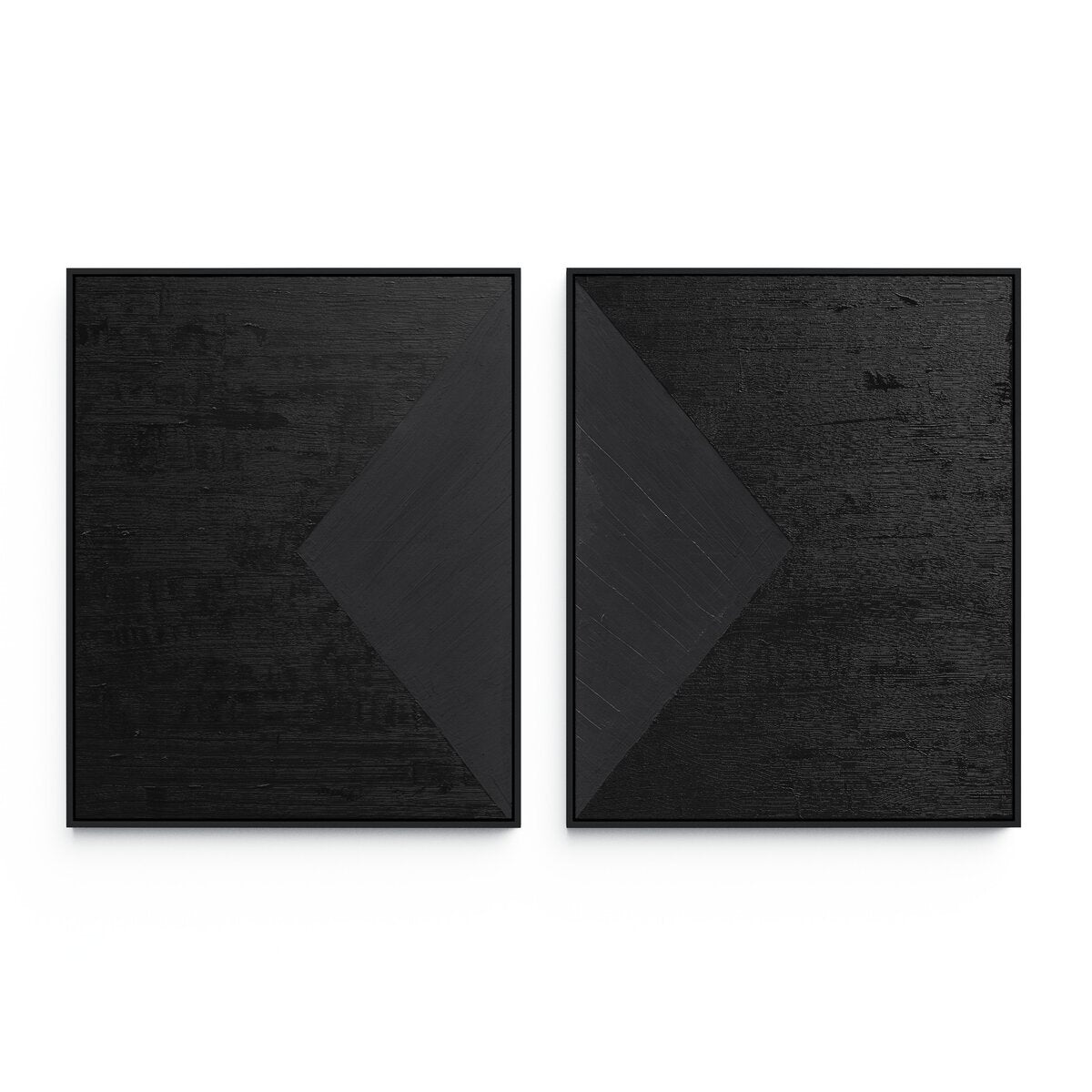 Triangle Diptych By The Holly Collective