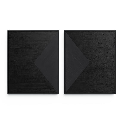 Triangle Diptych By The Holly Collective