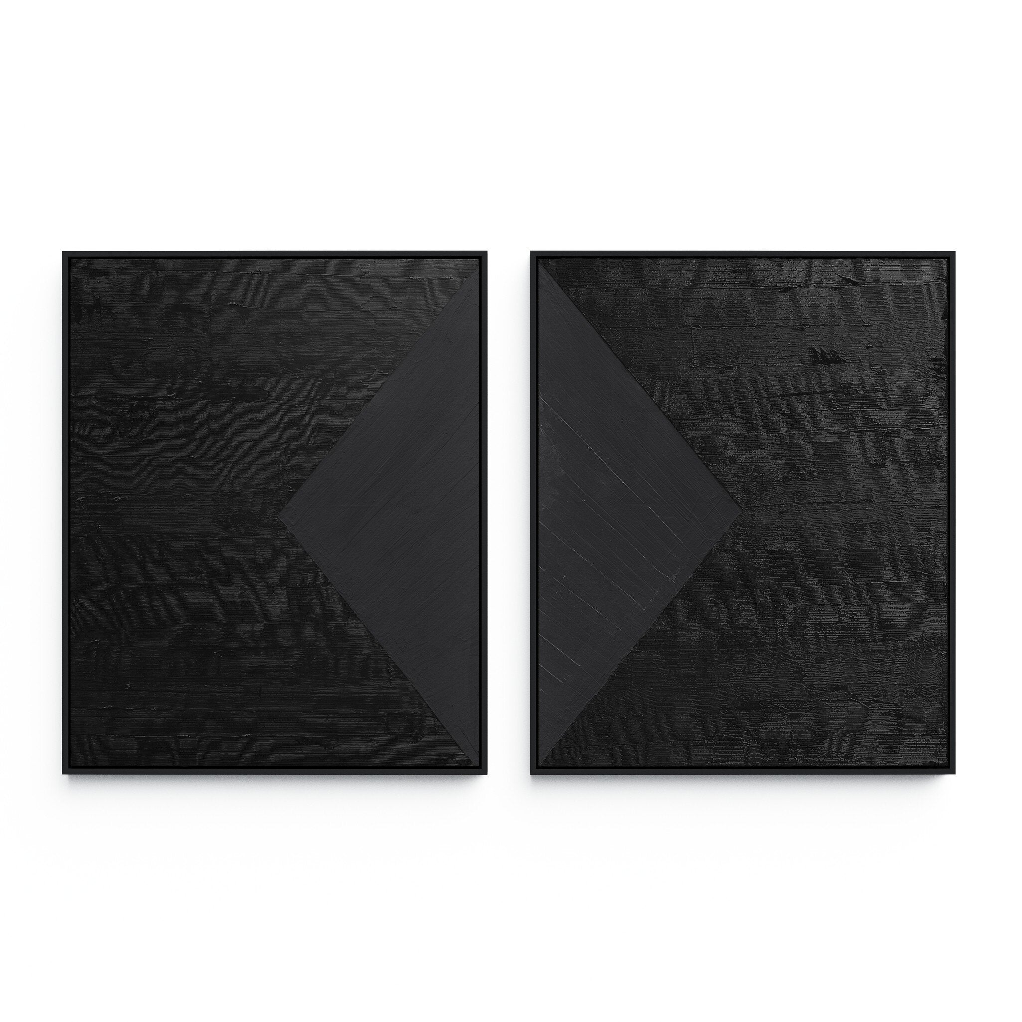 Triangle Diptych By The Holly Collective