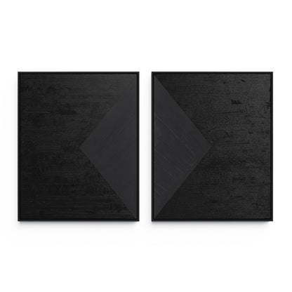 Triangle Diptych By The Holly Collective