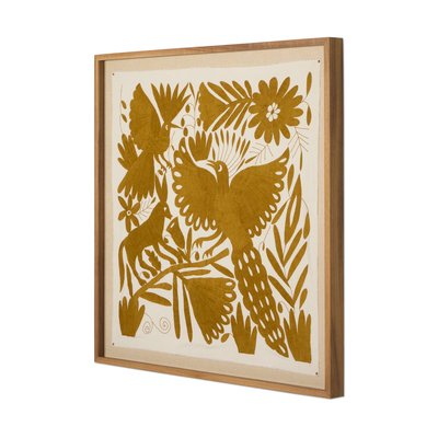 Otomi Framed Textile by Four Hands