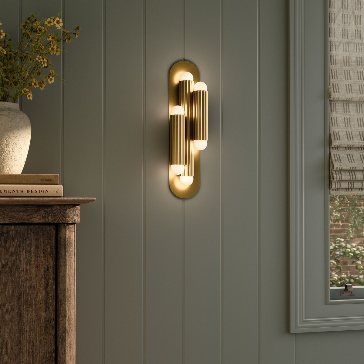 Vesta Triple Sconce by Four Hands