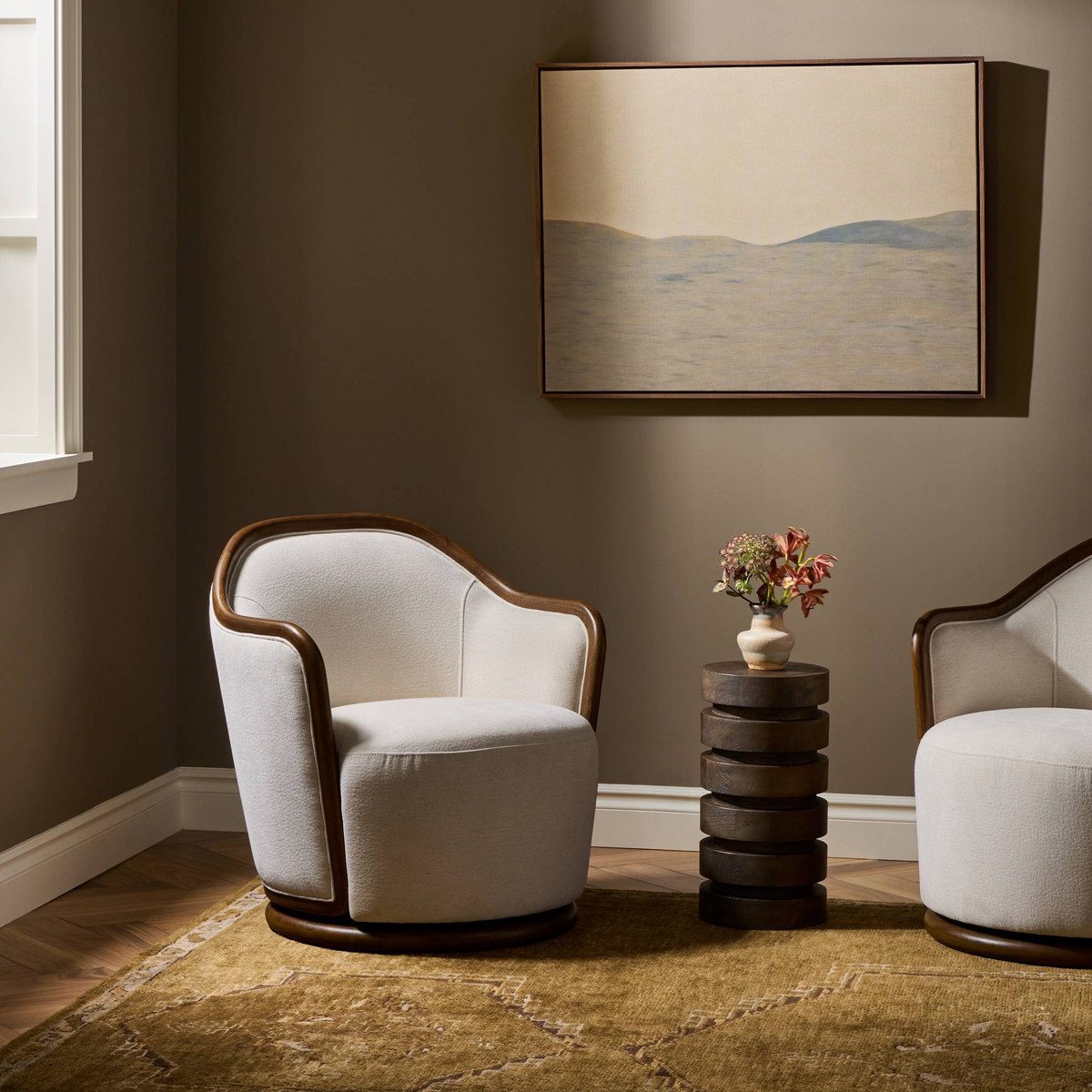 Tibby Swivel Chair by Four Hands