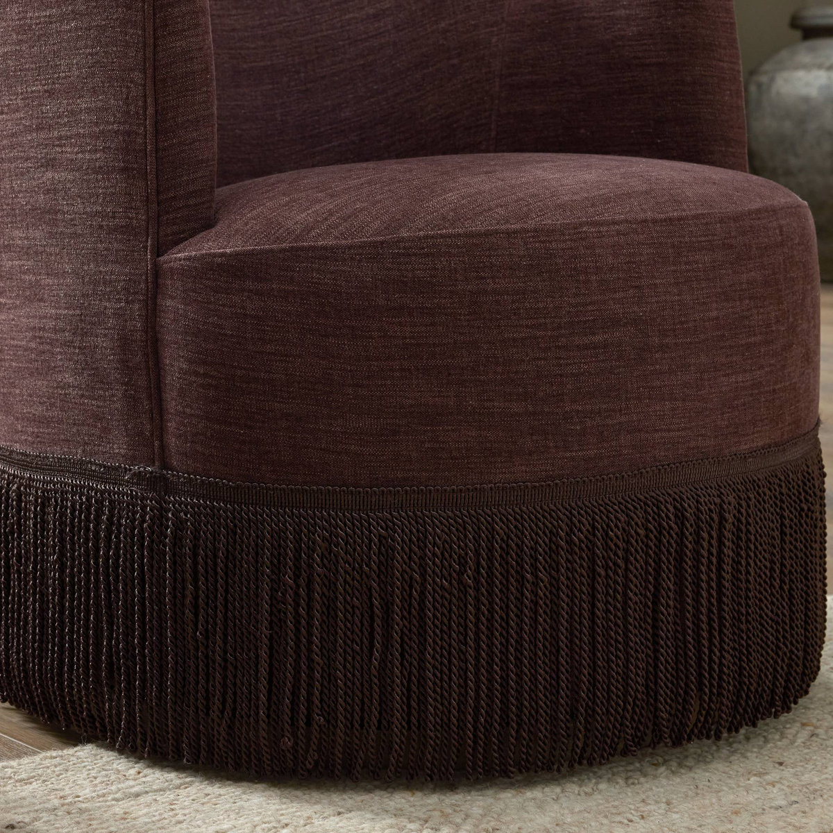 Aurora Fringe Swivel Chair by Four Hands