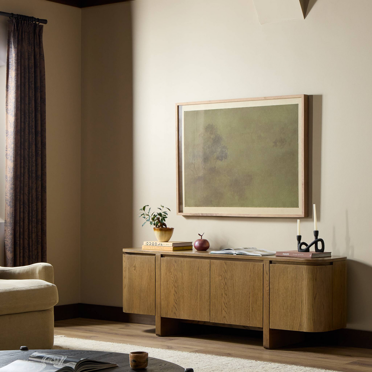 Elle 4 Door Media Console by Four Hands