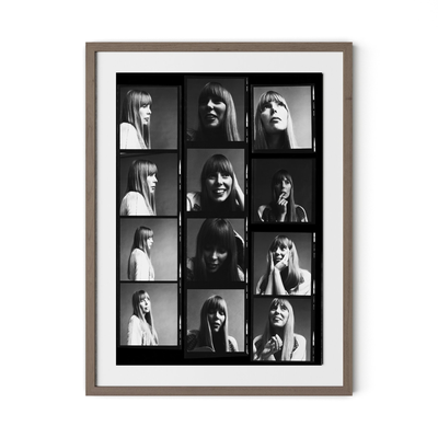 Joni Mitchell Contact Sheet By Getty Images by Four Hands