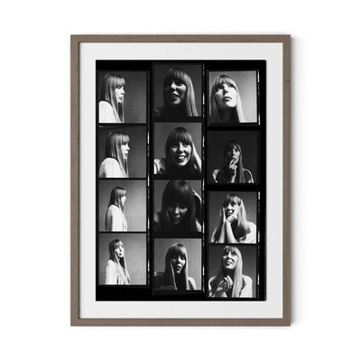 Joni Mitchell Contact Sheet By Getty Images by Four Hands