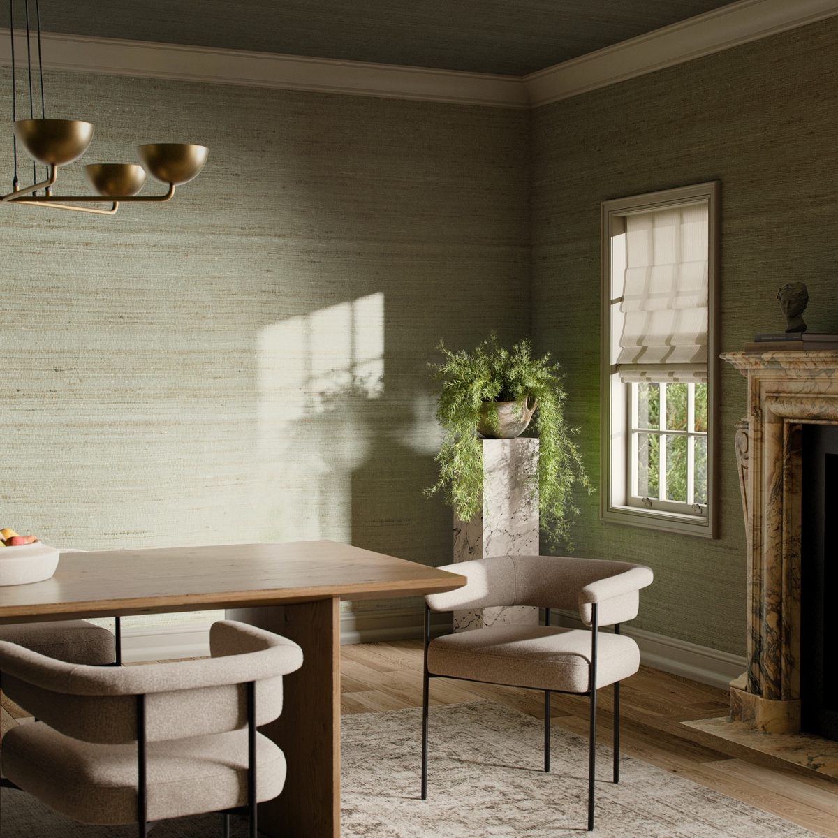 Silk Tussah Wallpaper By Fh Art Studio by Four Hands
