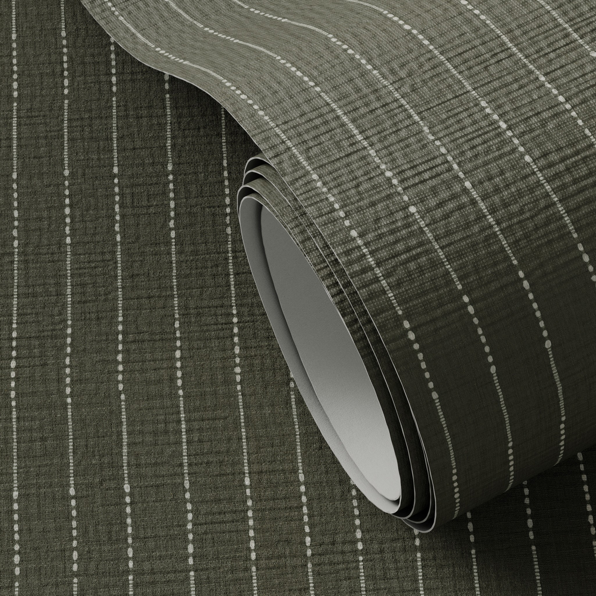 Dobby Stripe Grasscloth Wallpaper By Fh Art Studio by Four Hands
