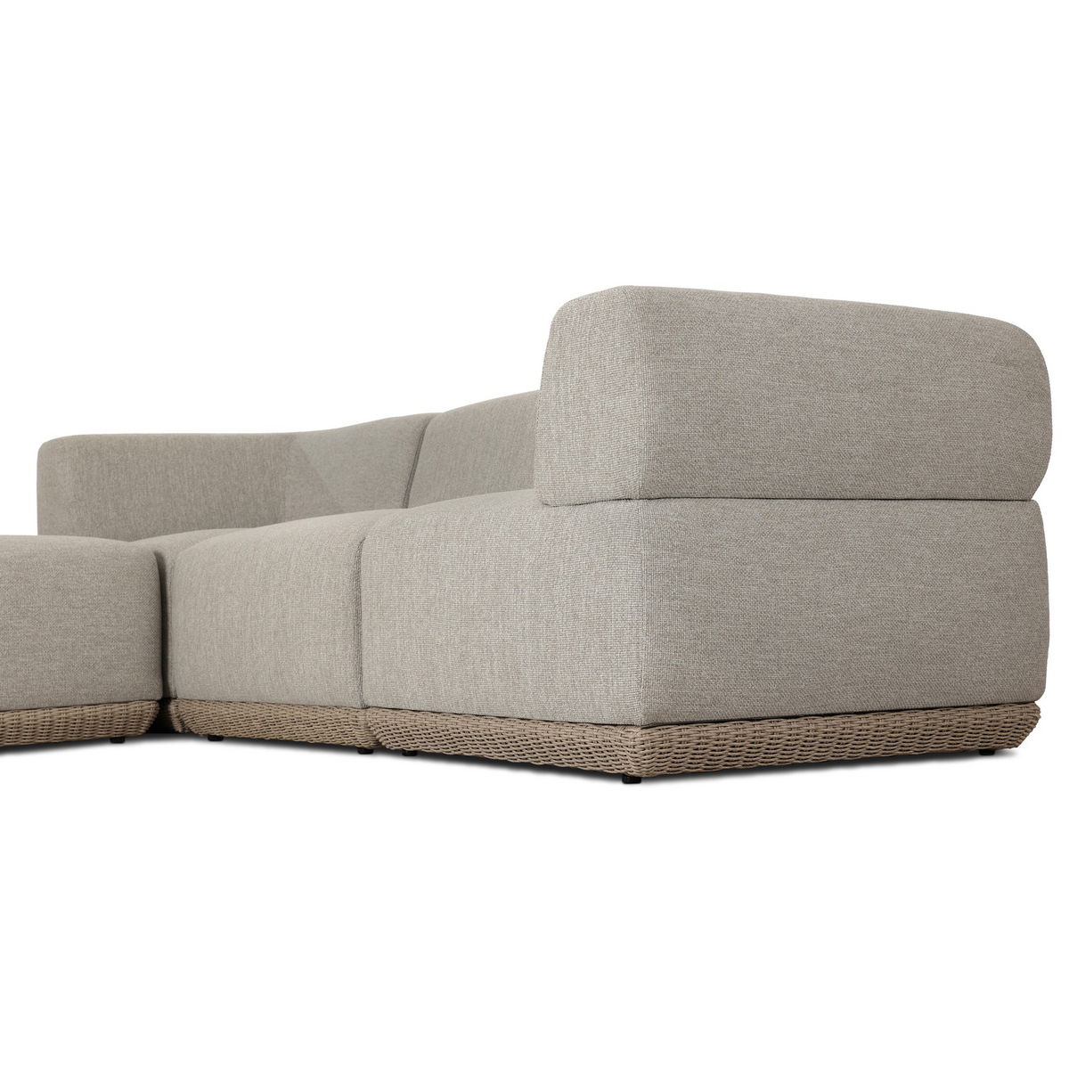 Evander Outdoor 3 Pc Sectional W/ Ottoman by Four Hands