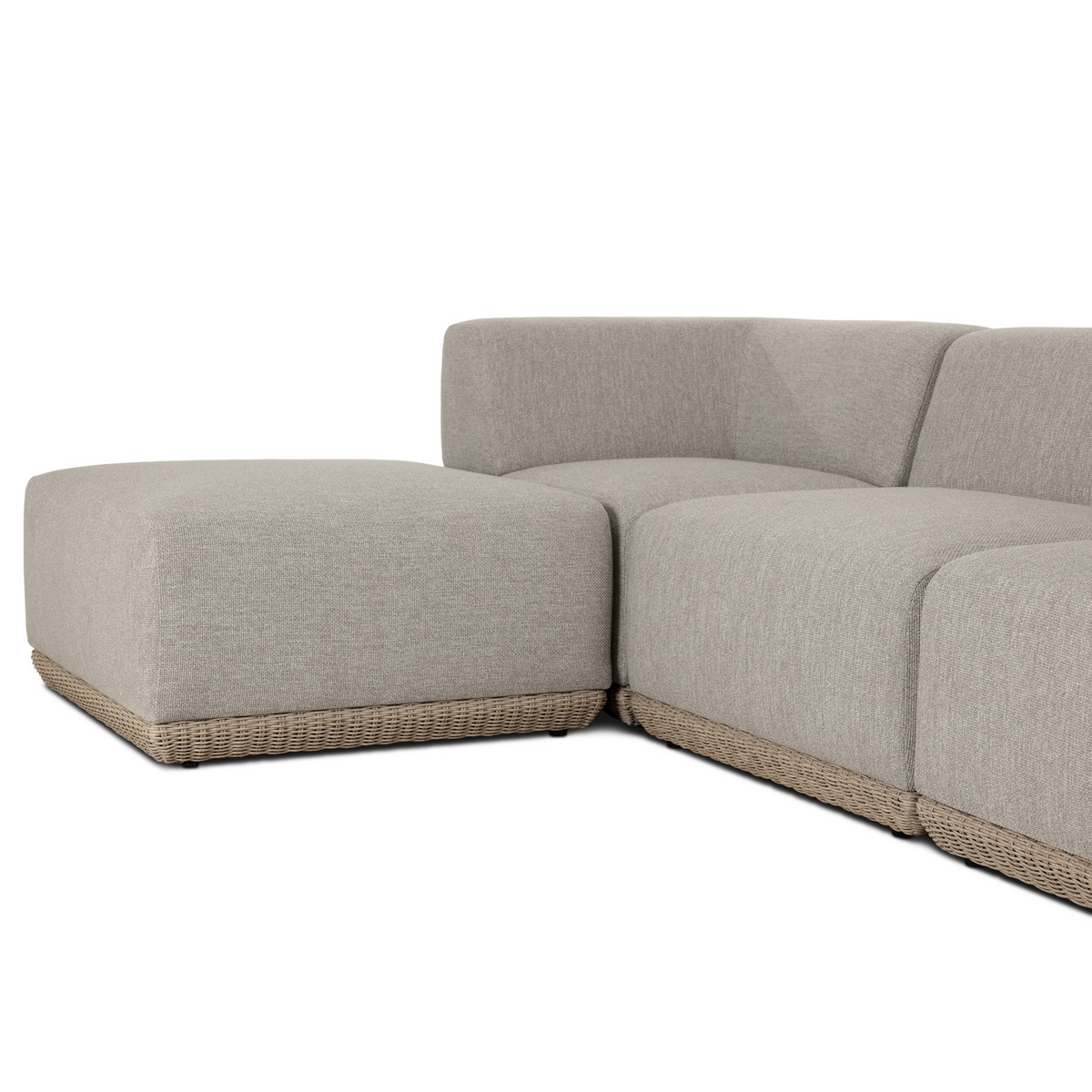 Evander Outdoor 4 Pc Sectional W/ Ottoman by Four Hands