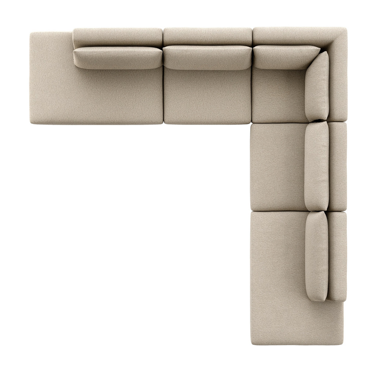 Adler Outdoor 5-Piece Sectional + Bumper Chaise by Four Hands
