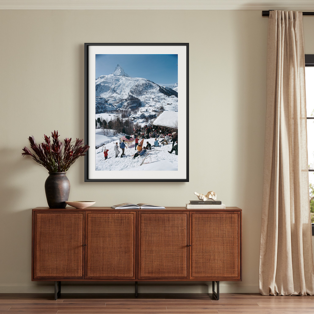 Zermatt Skiing By Slim Aarons by Four Hands