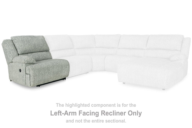 McClelland 3-Piece Reclining Sectional Loveseat with Console