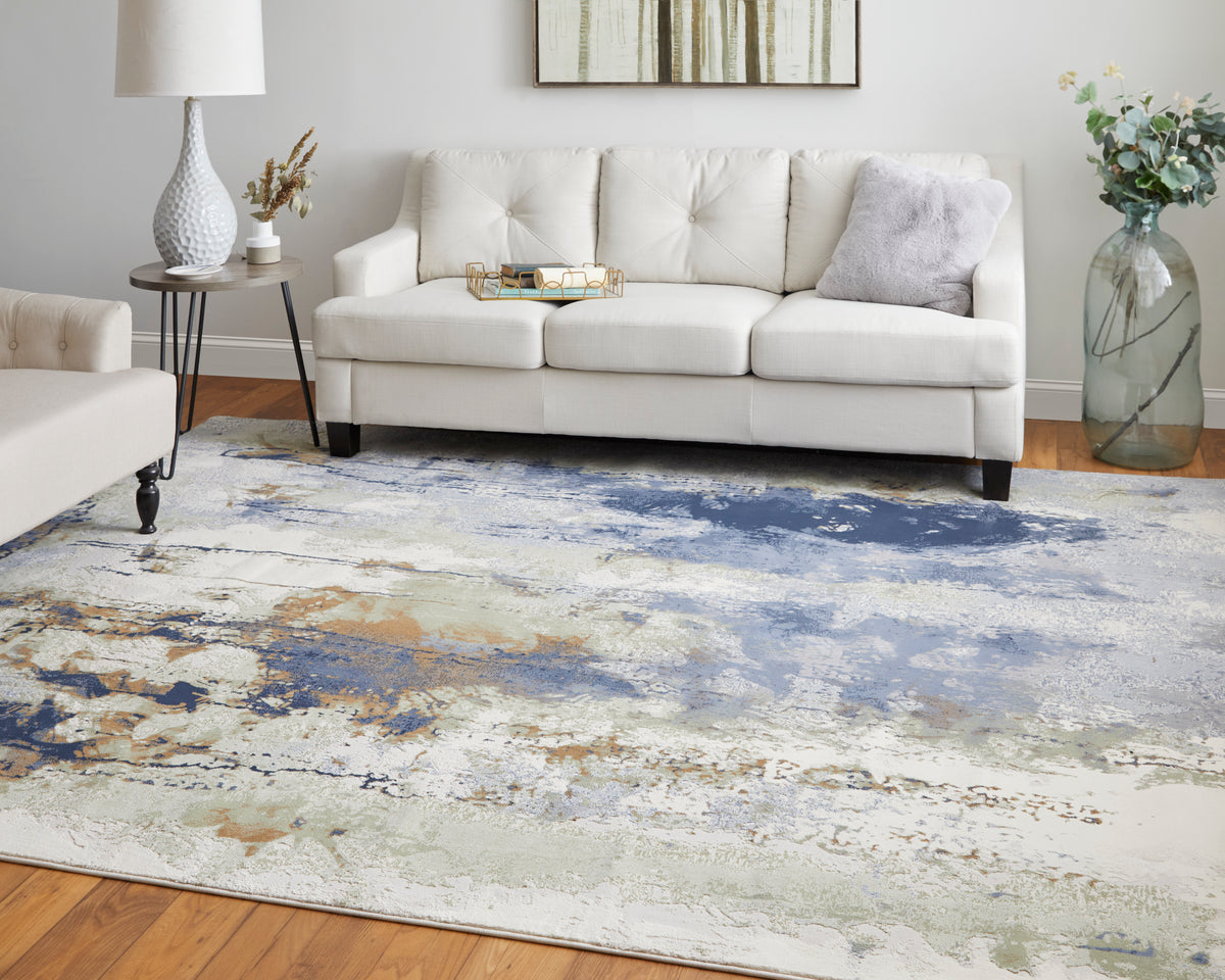 Clio 39K1F Blue/Multi Rug by Feizy