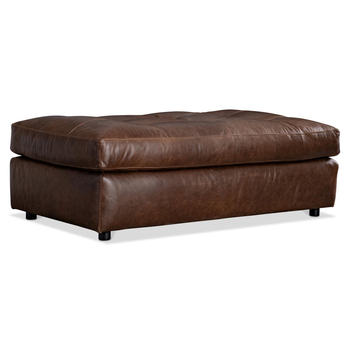 Nest Leather Ottoman (3300LO) by Bernhardt