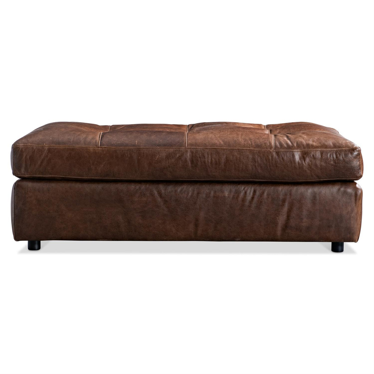 Nest Leather Ottoman (3300LO) by Bernhardt