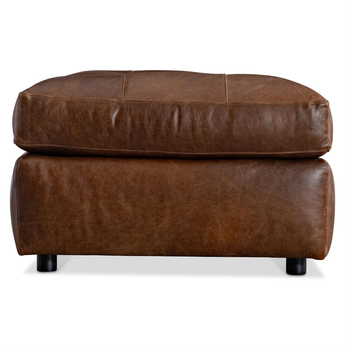 Nest Leather Ottoman (3300LO) by Bernhardt