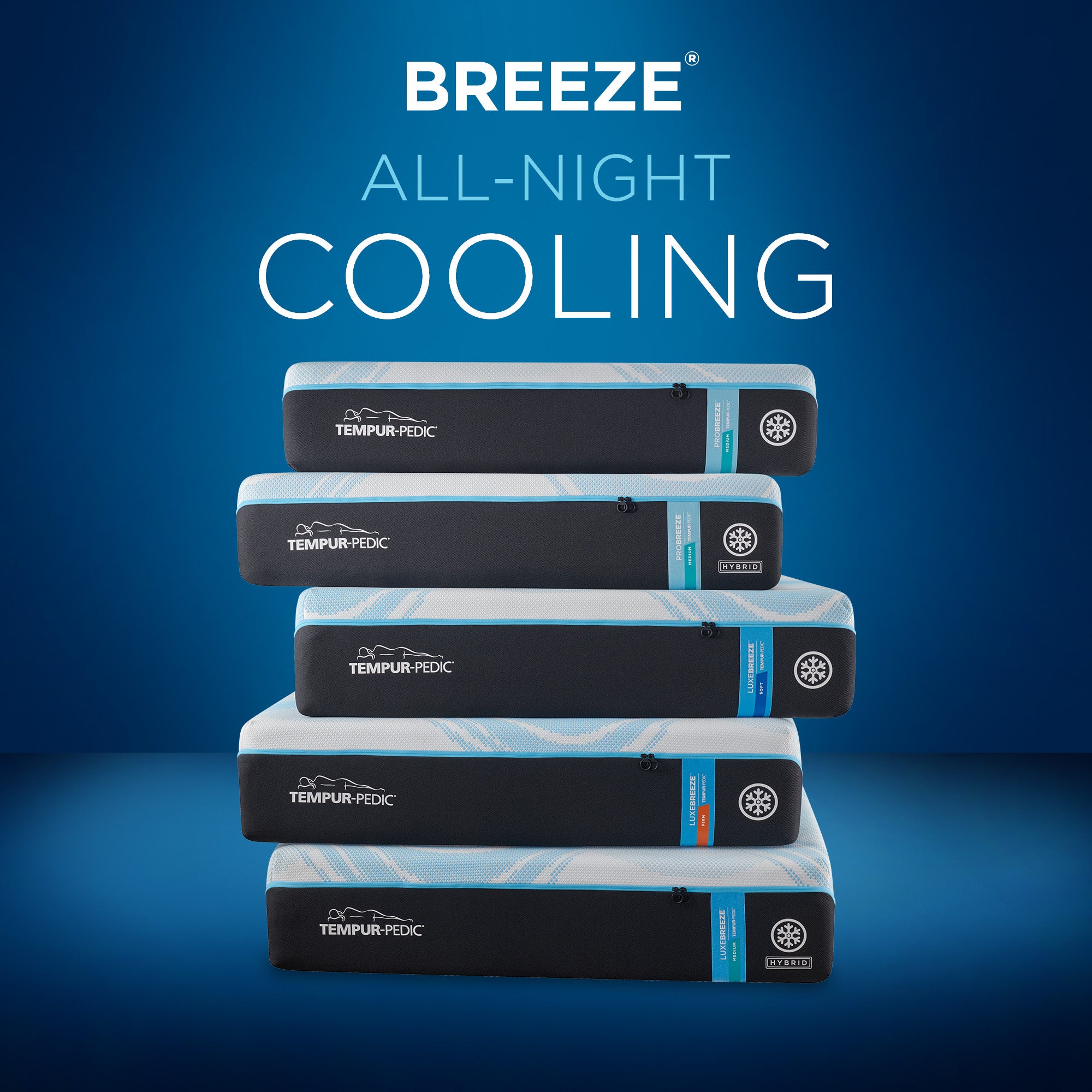 Tempur-Pedic® ProBreeze® Medium Hybrid