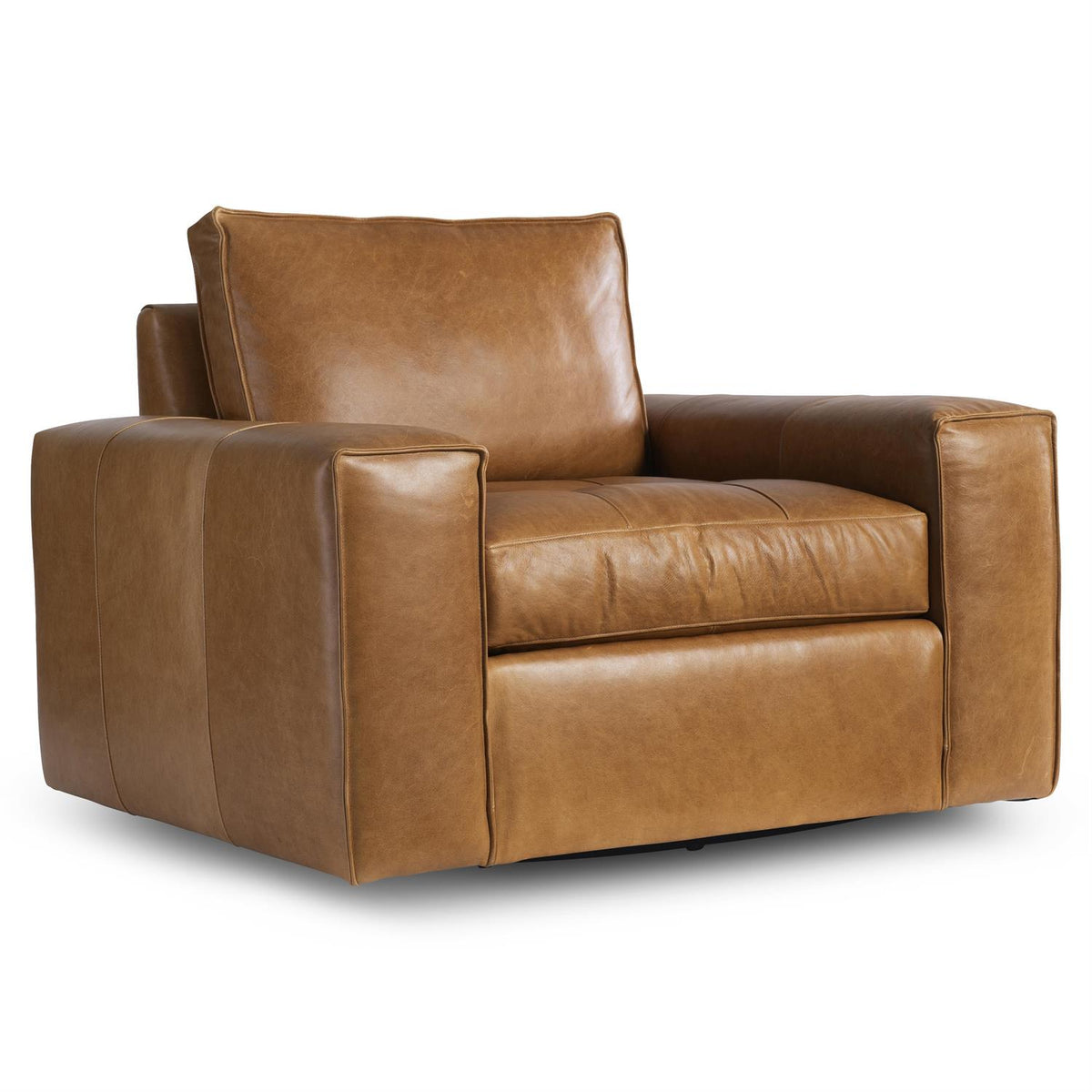 Nest Leather Swivel Chair (332SLO) by Bernhardt