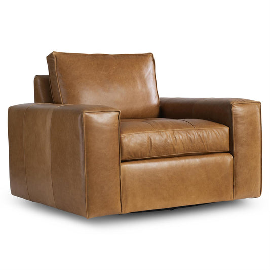 Nest Leather Swivel Chair (332SLO) by Bernhardt