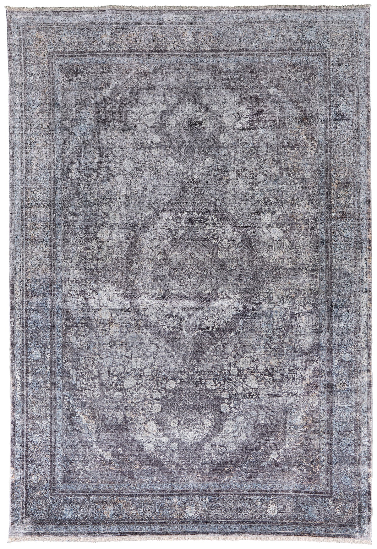 Sarrant 3967F Charcoal Rug by Feizy
