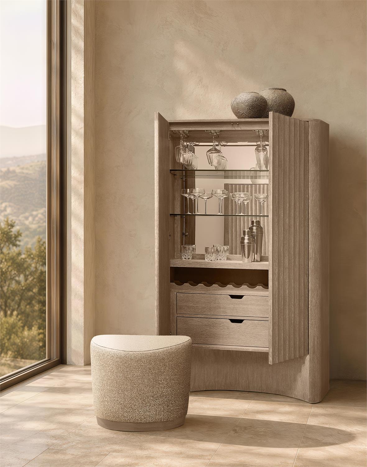 Loggia Bar Cabinet by Bernhardt