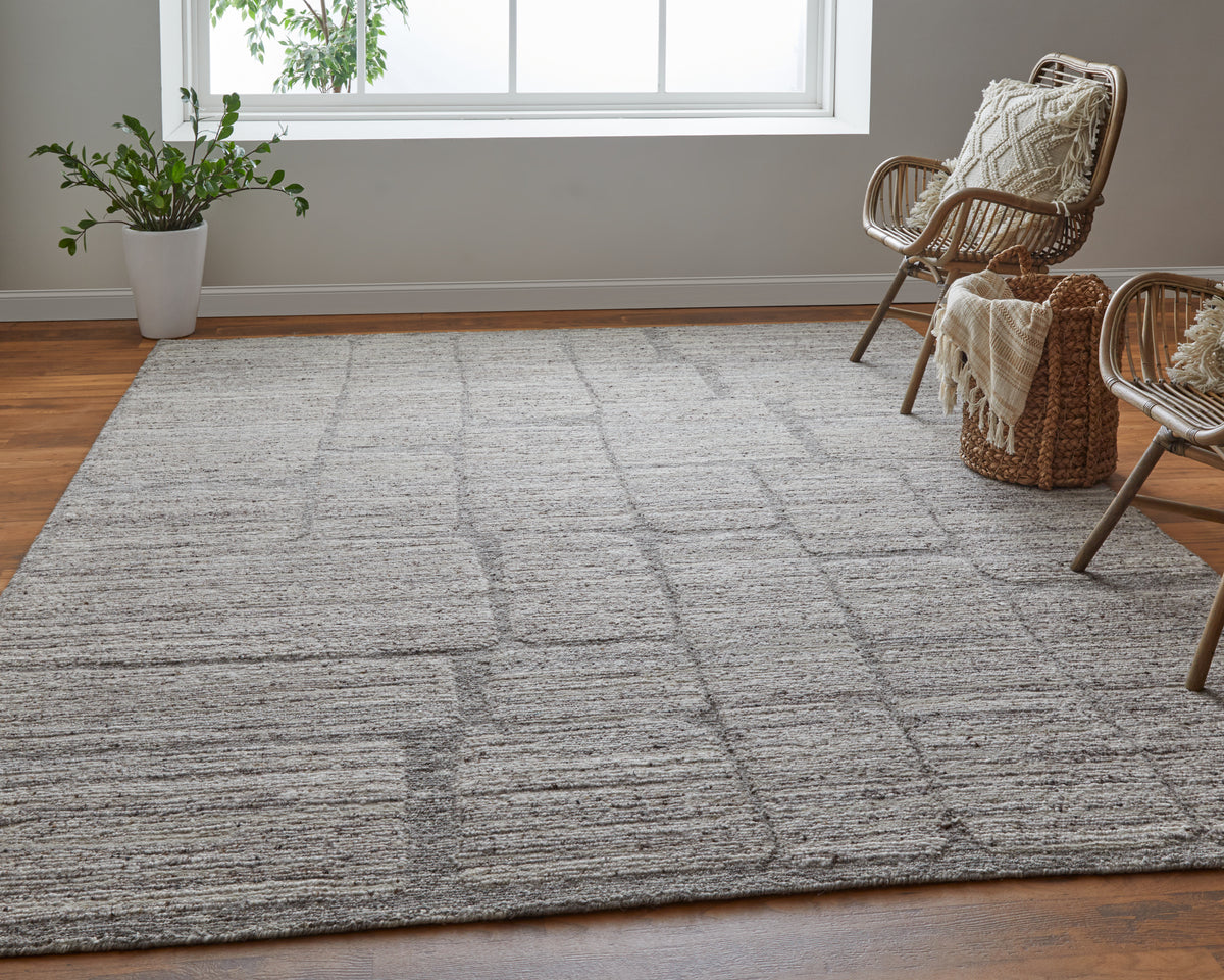 Navaro 8912F Gray/Brown Rug by Feizy