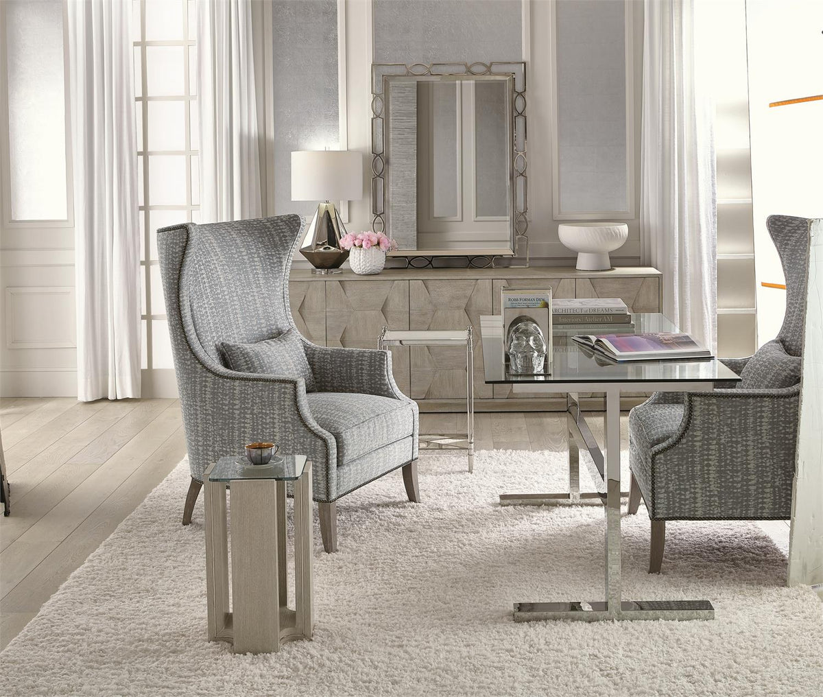 Linea Entertainment Credenza (384870G) by Bernhardt