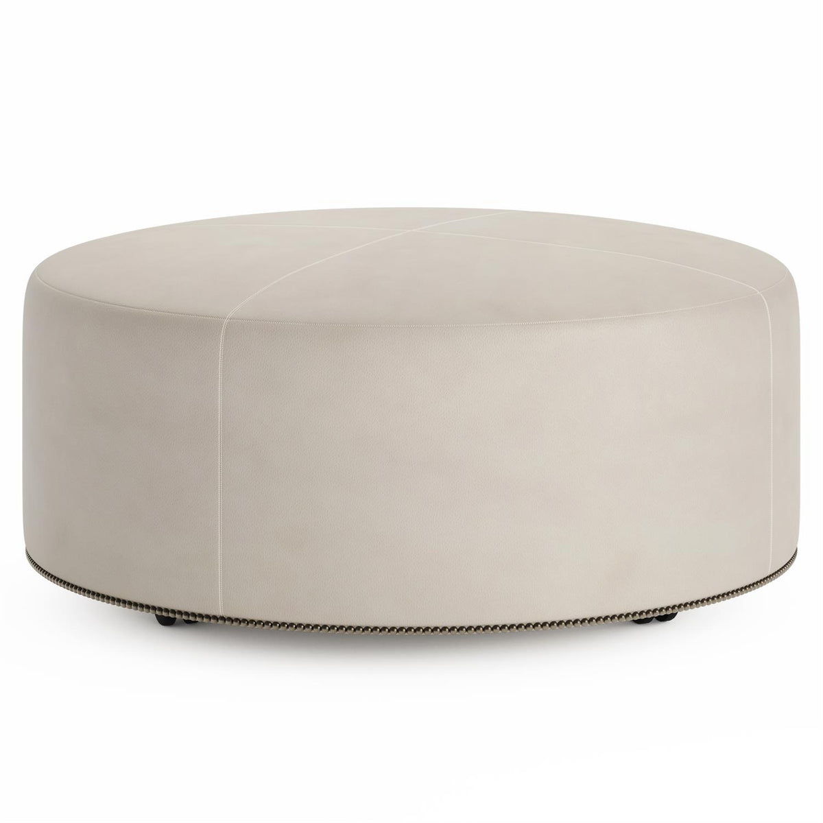 Lolo Leather Ottoman (3900L) by Bernhardt
