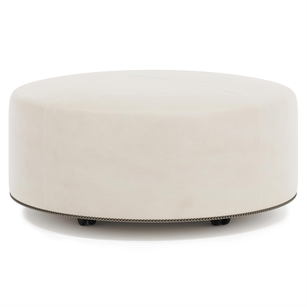 Lolo Leather Ottoman (3900L) by Bernhardt