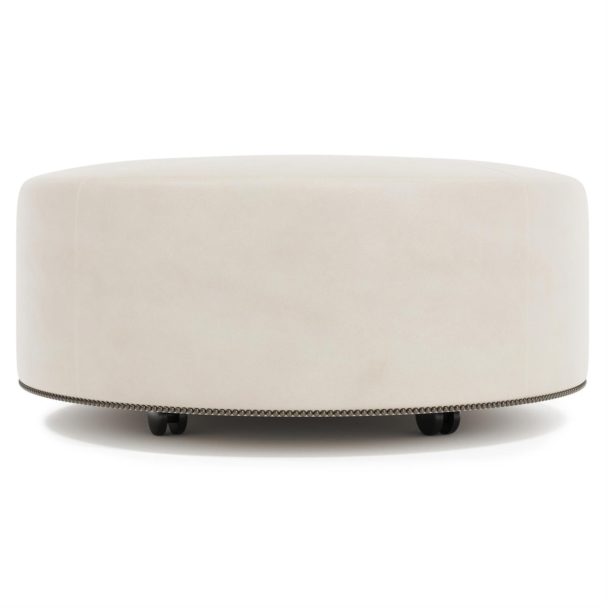 Lolo Leather Ottoman (3900L) by Bernhardt
