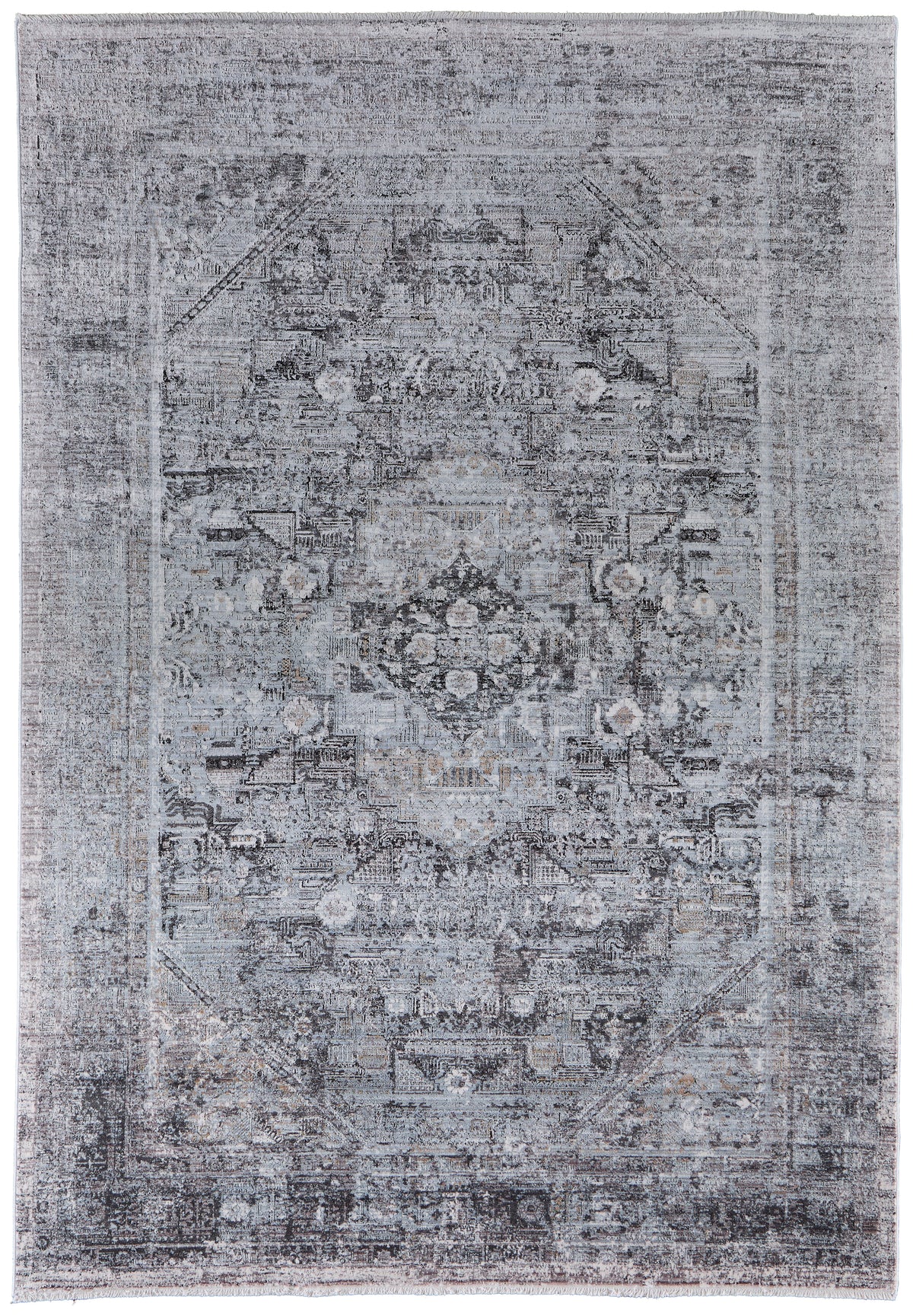Sarrant 3966F Gray Rug by Feizy