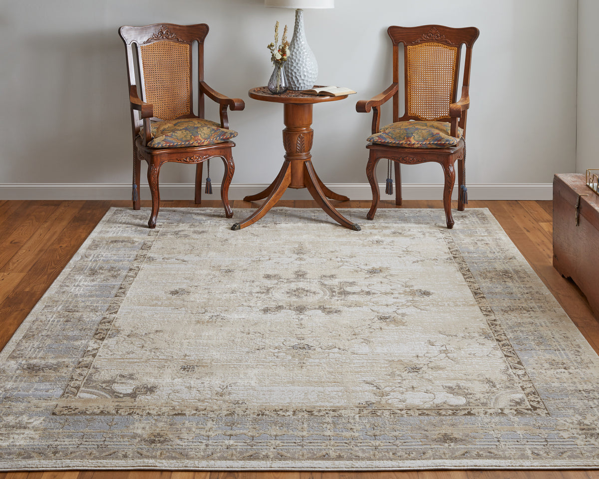 Celene 39KWF Beige/Gray Rug by Feizy