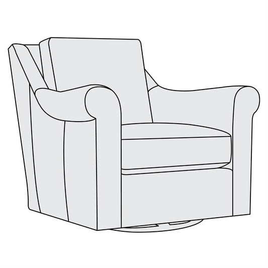 Keirnan Leather Swivel Chair (4362SL) by Bernhardt