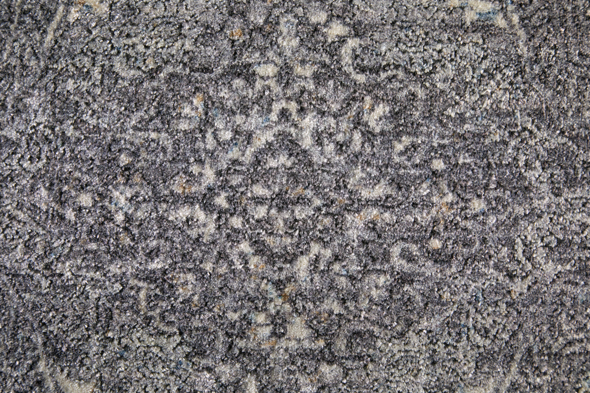 Sarrant 3967F Charcoal Rug by Feizy