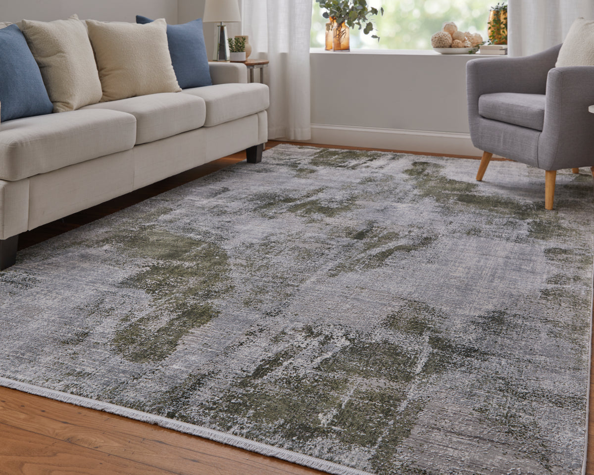 Cadiz 39N5F Green/Ivory Rug by Feizy