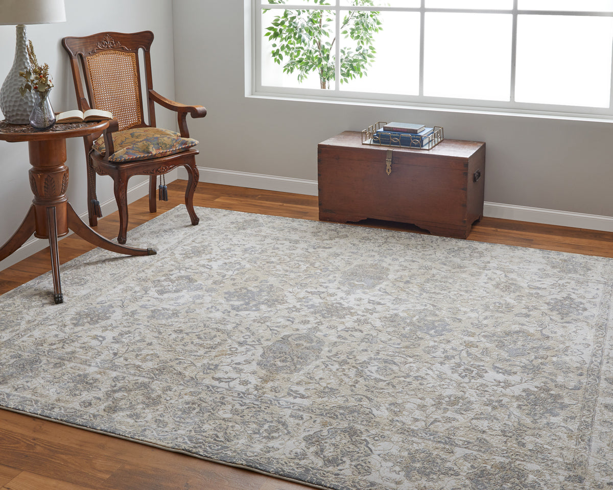 Celene 39L0F Beige/Gray Rug by Feizy