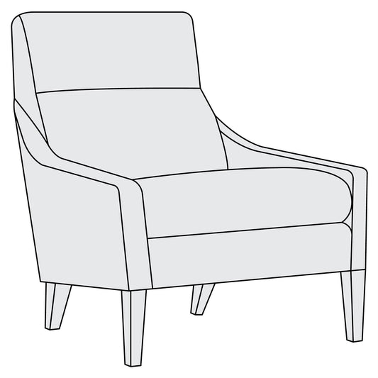 Heath Leather Chair (4712LCO) by Bernhardt
