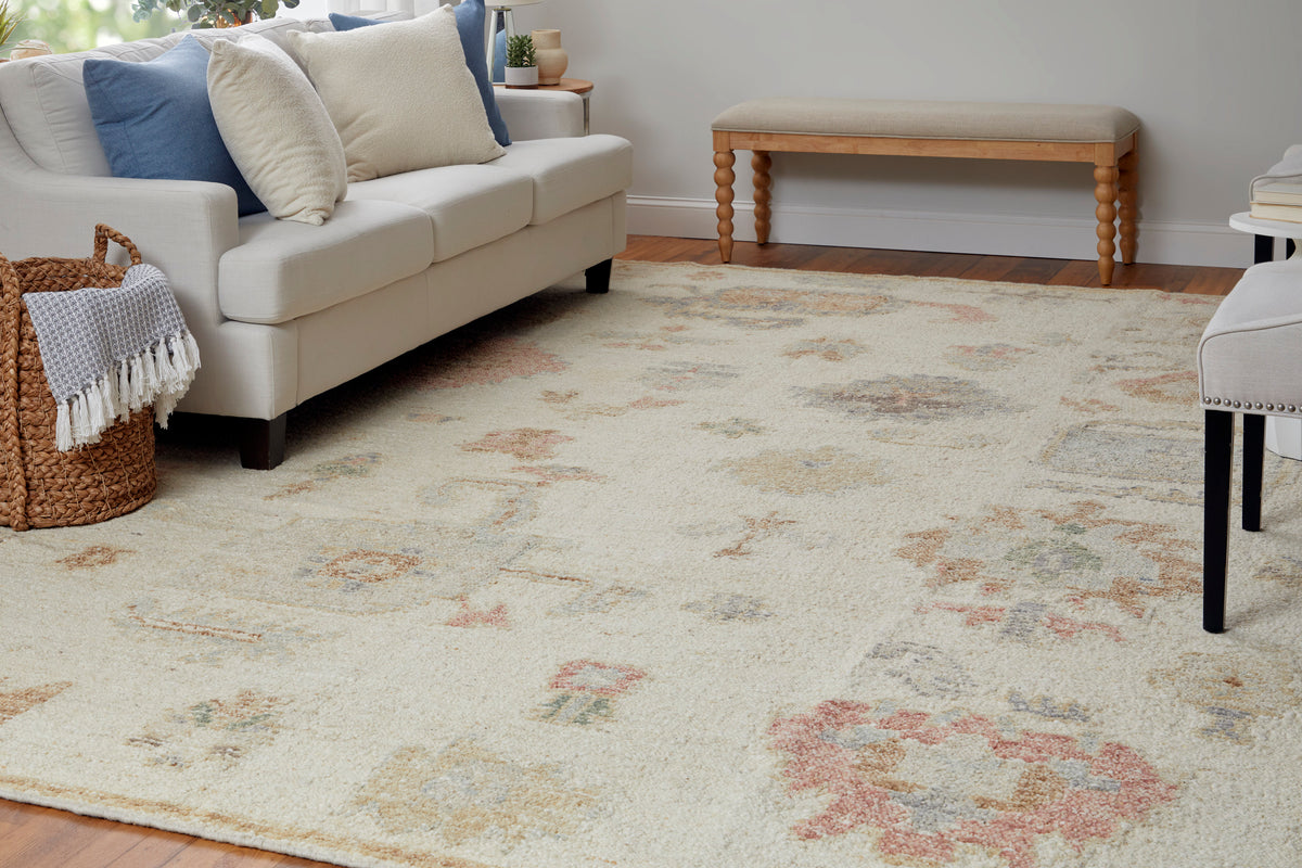 Grafton 69FLF Ivory/Multi Rug by Feizy