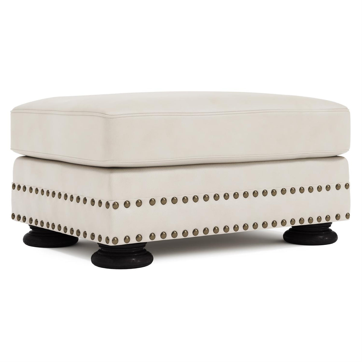 Foster Leather Ottoman by Bernhardt