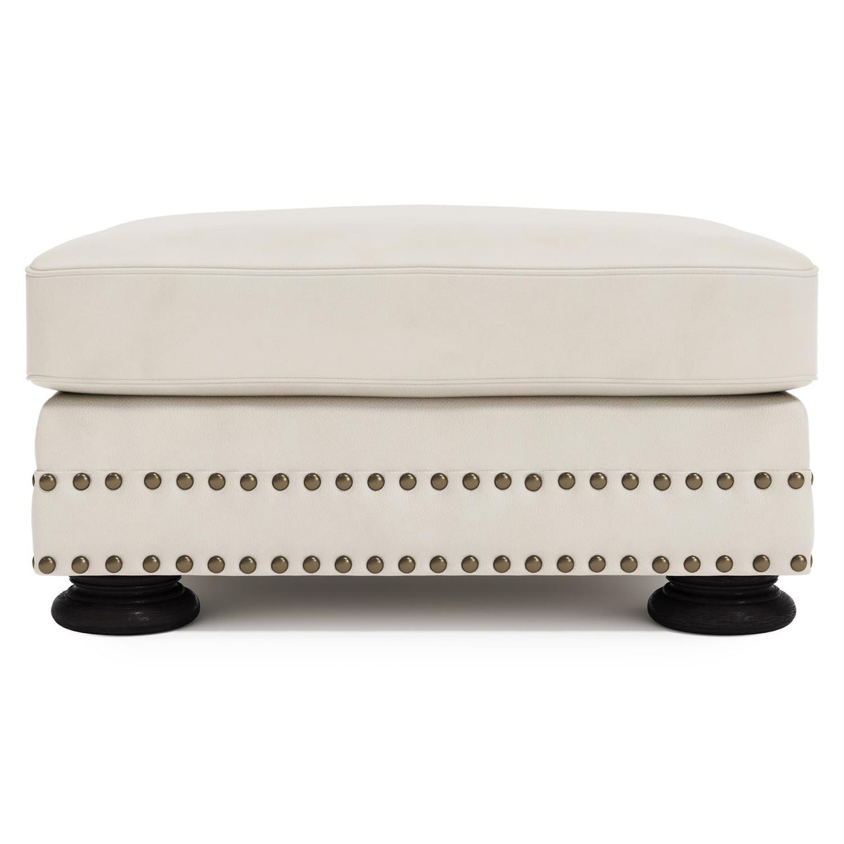 Foster Leather Ottoman by Bernhardt