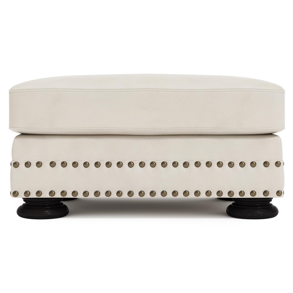 Foster Leather Ottoman by Bernhardt