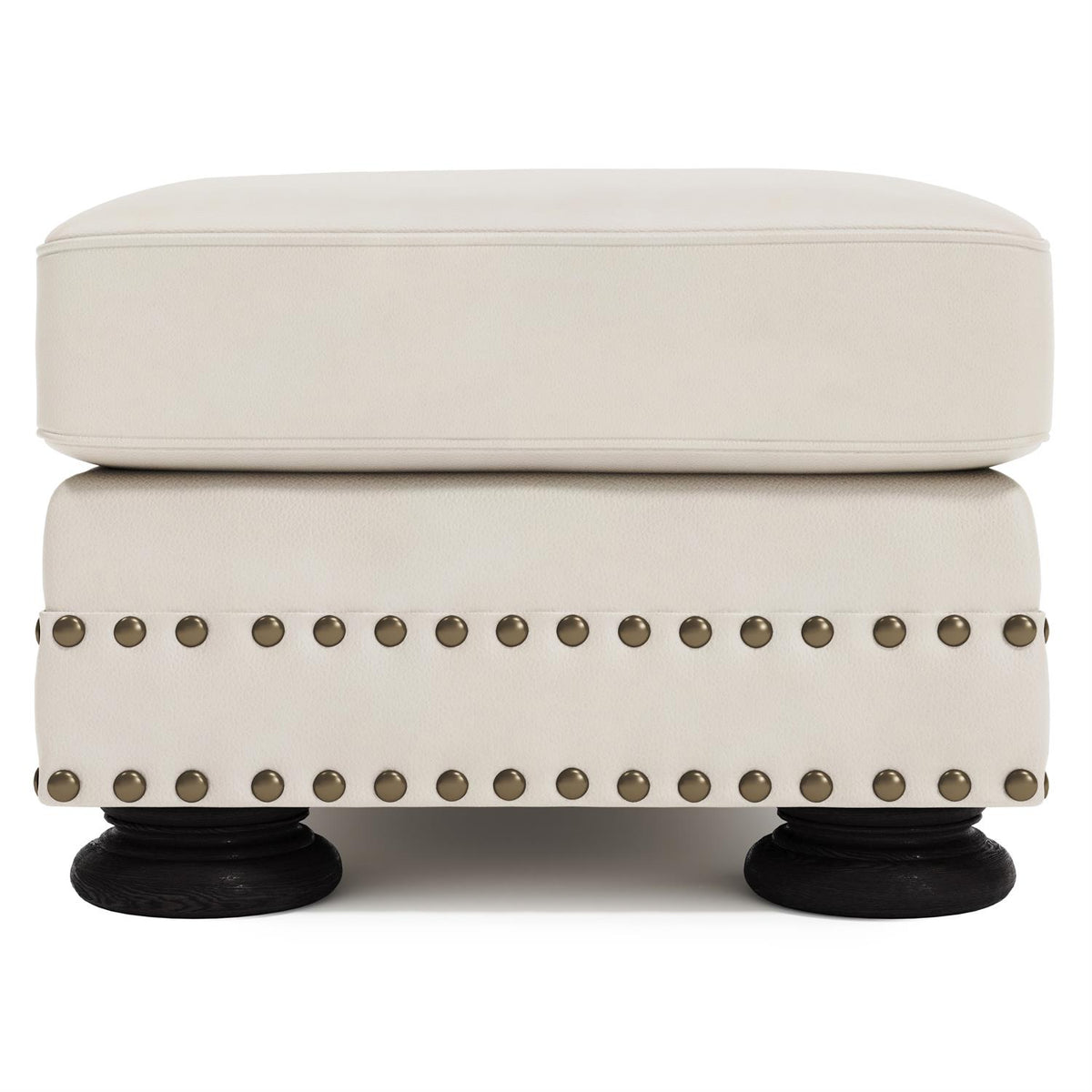 Foster Leather Ottoman by Bernhardt