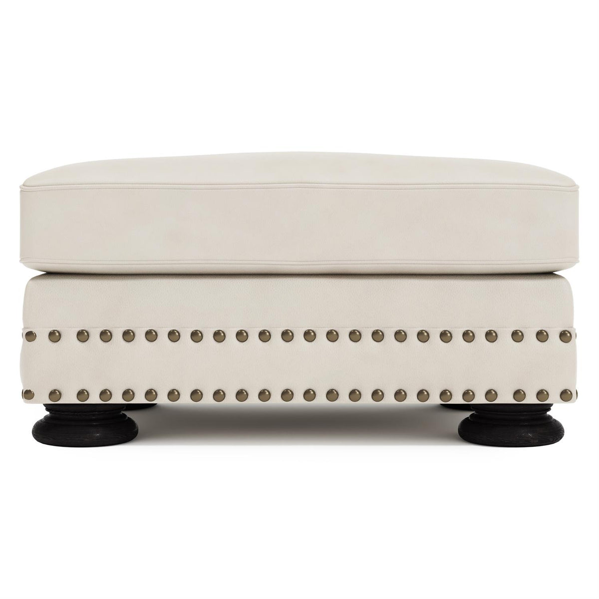 Foster Leather Ottoman by Bernhardt