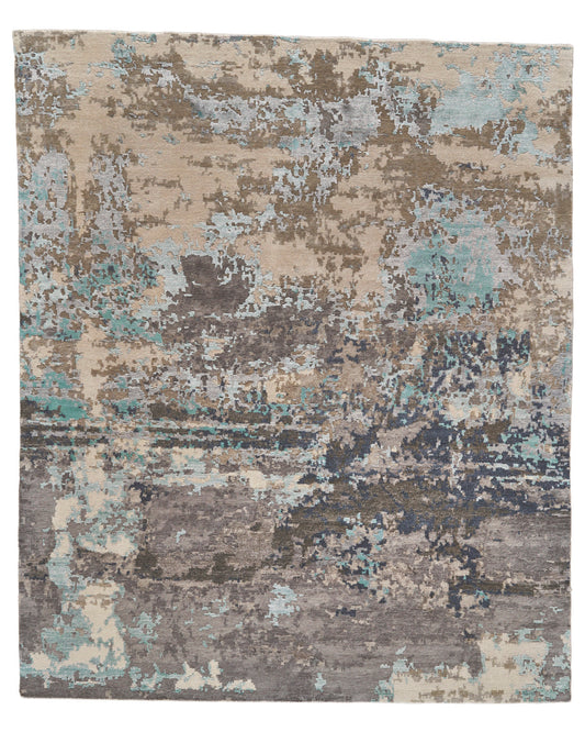 Lor 6003L Blue Rug by Feizy